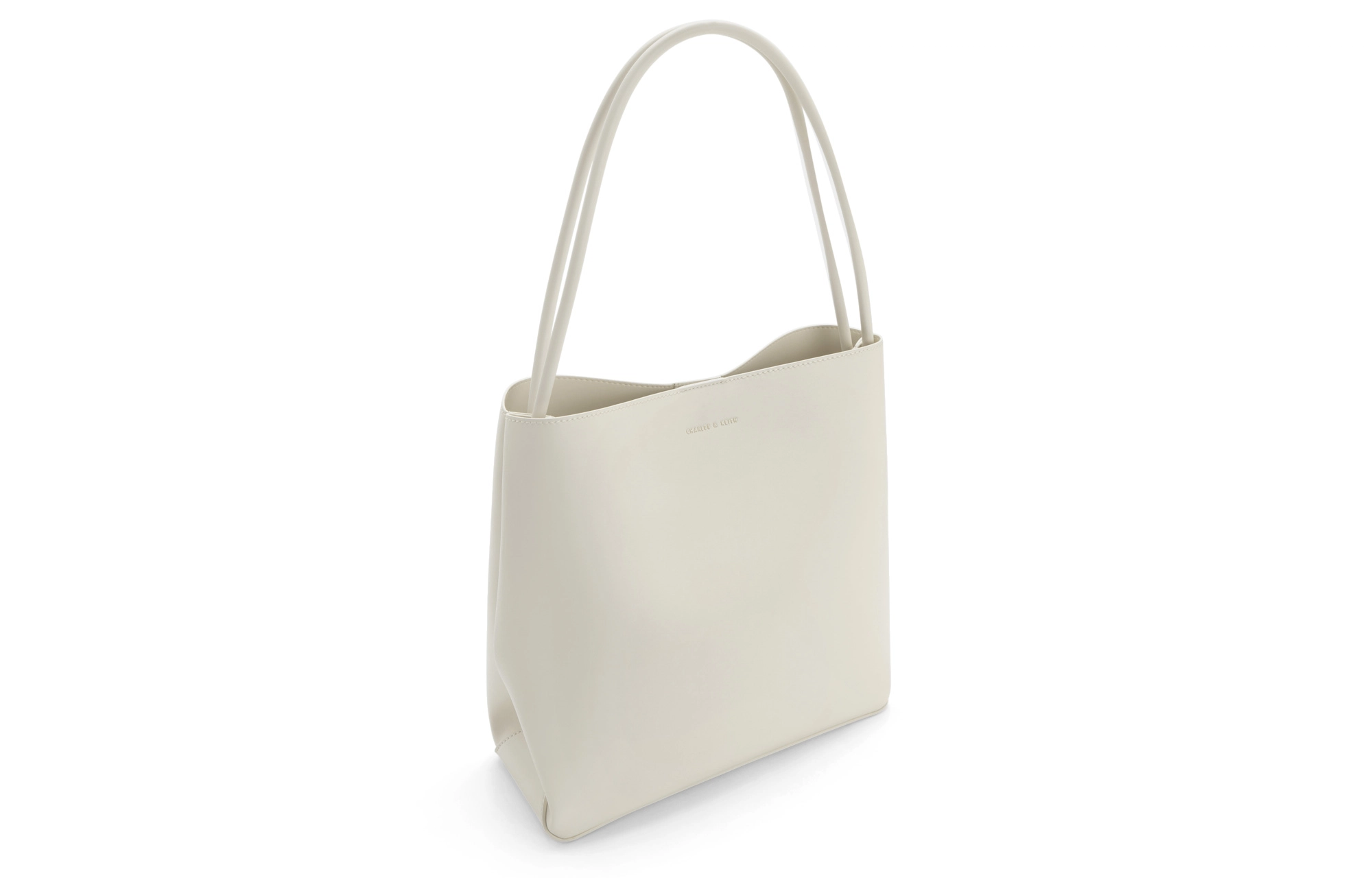 CHARLESKEITH PU Tote TaupeCream