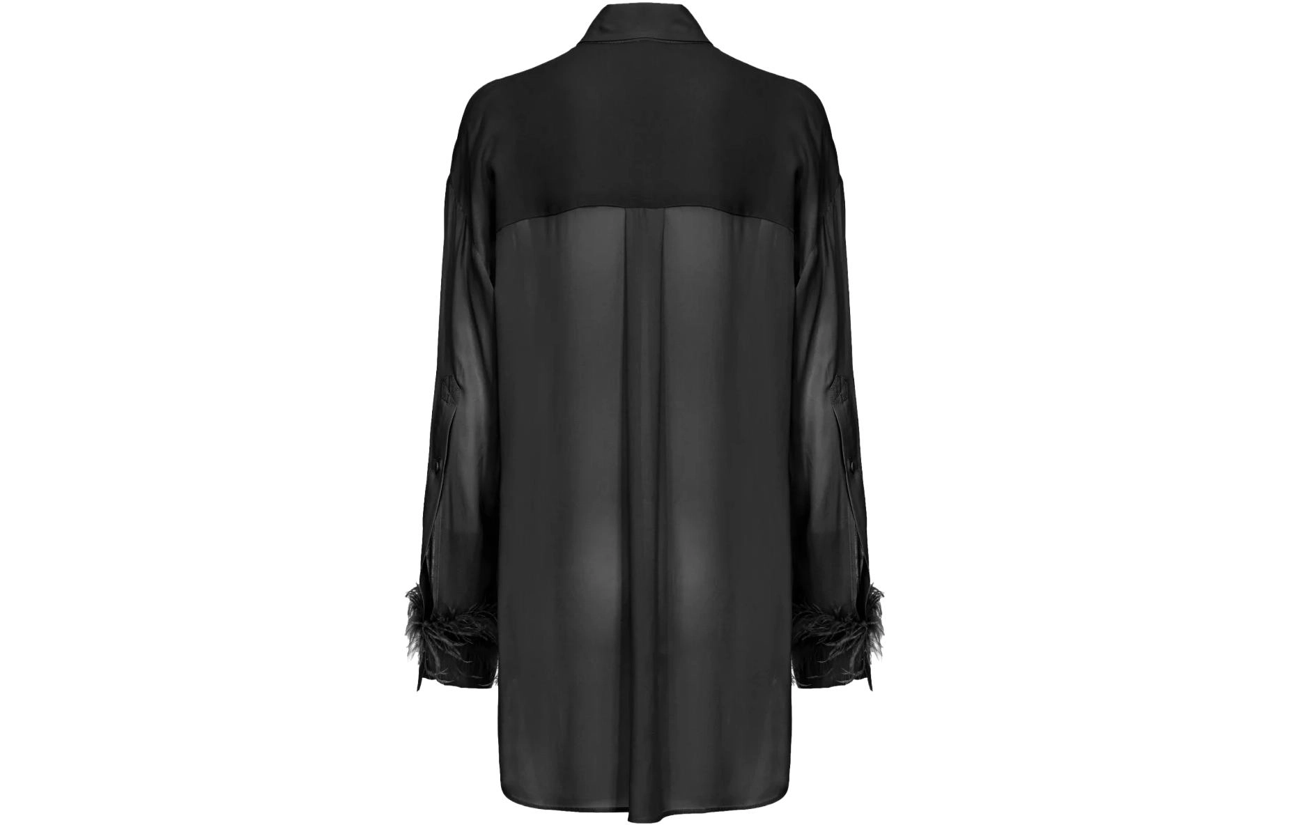 PINKO Camicia Lunga Con Piume