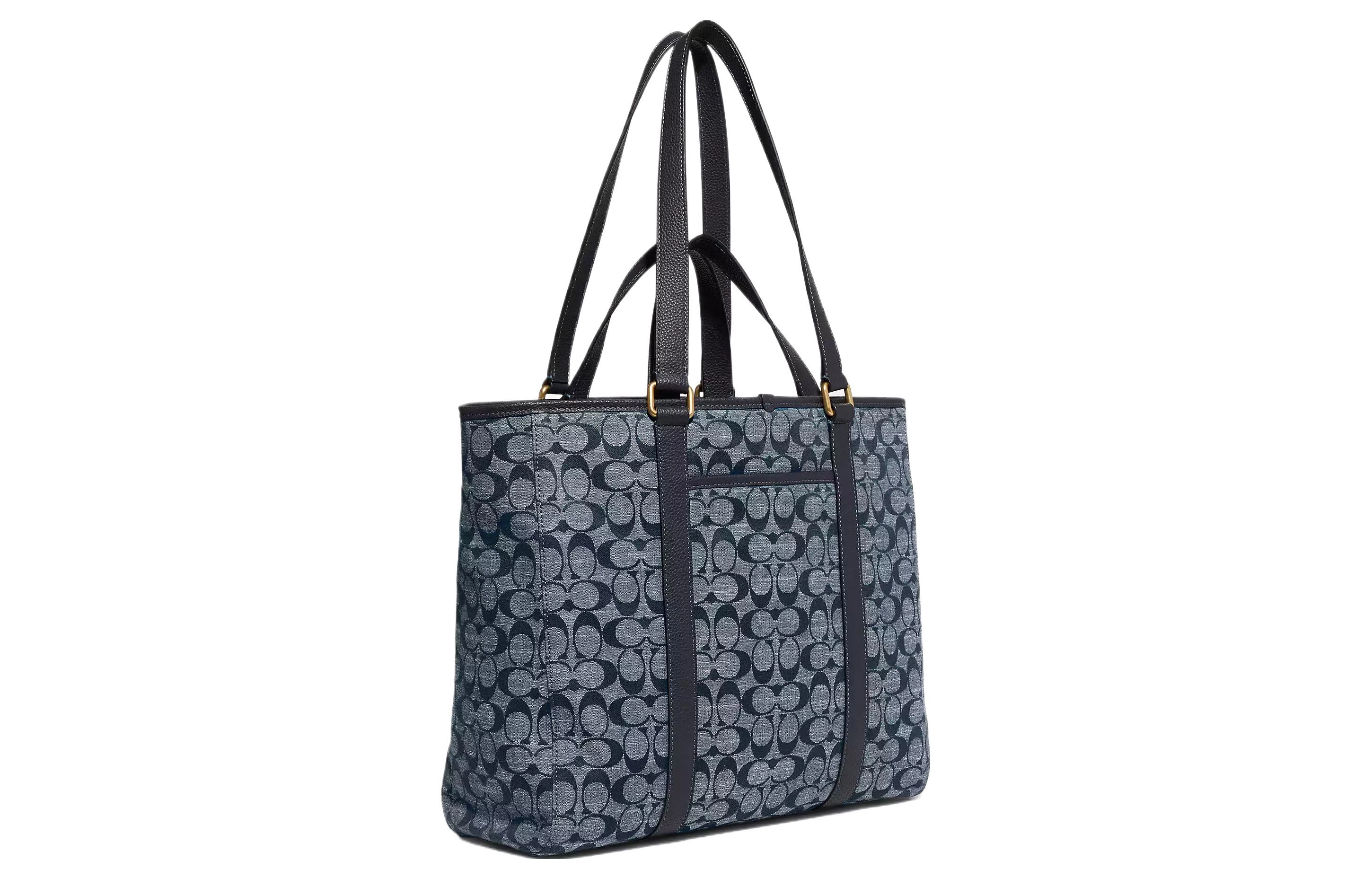 COACH Hudson 35 Chambray Tote