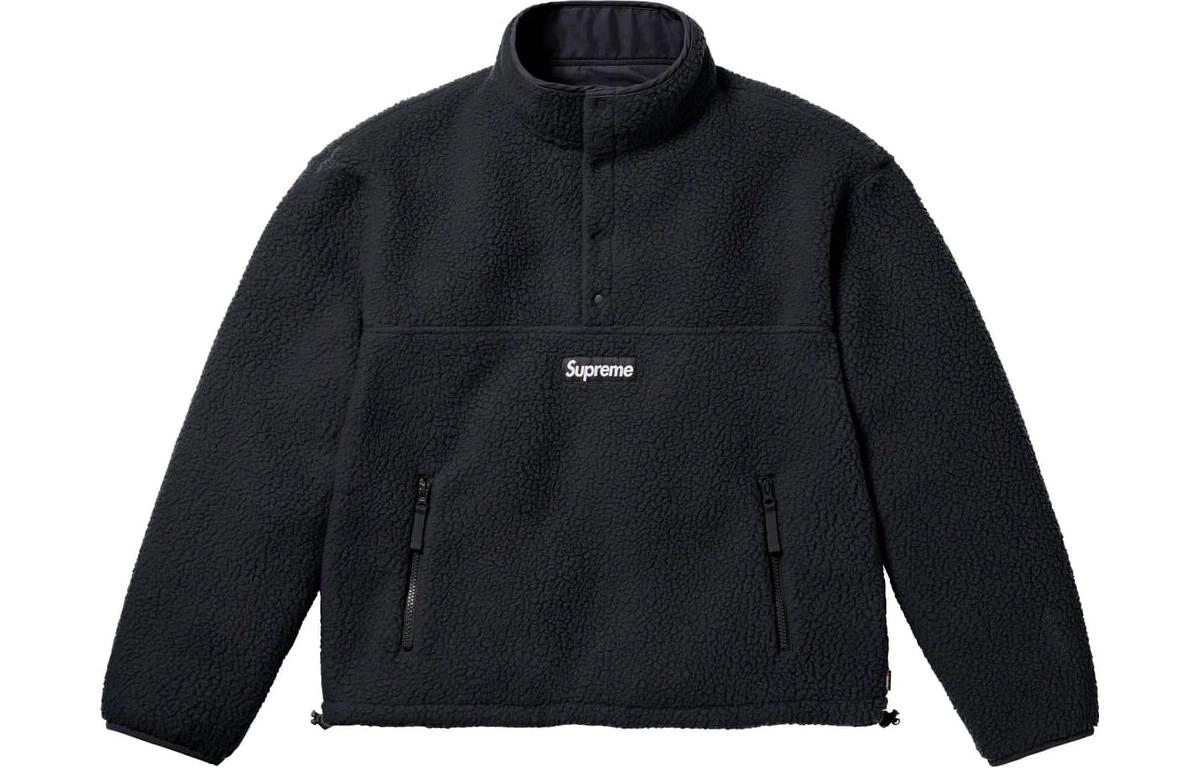 Supreme x Polartec FW23 WEEK15 SHEARLING REVERSIBLE PULLOVER