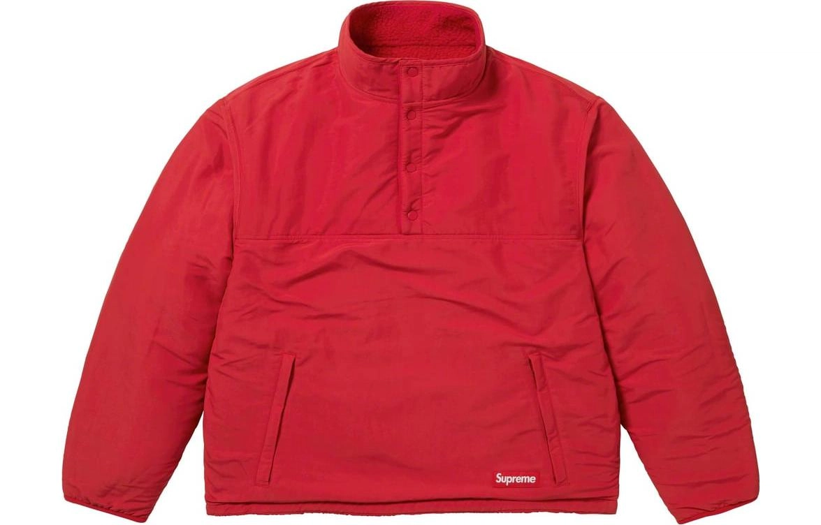 Supreme x Polartec FW23 WEEK15 SHEARLING REVERSIBLE PULLOVER