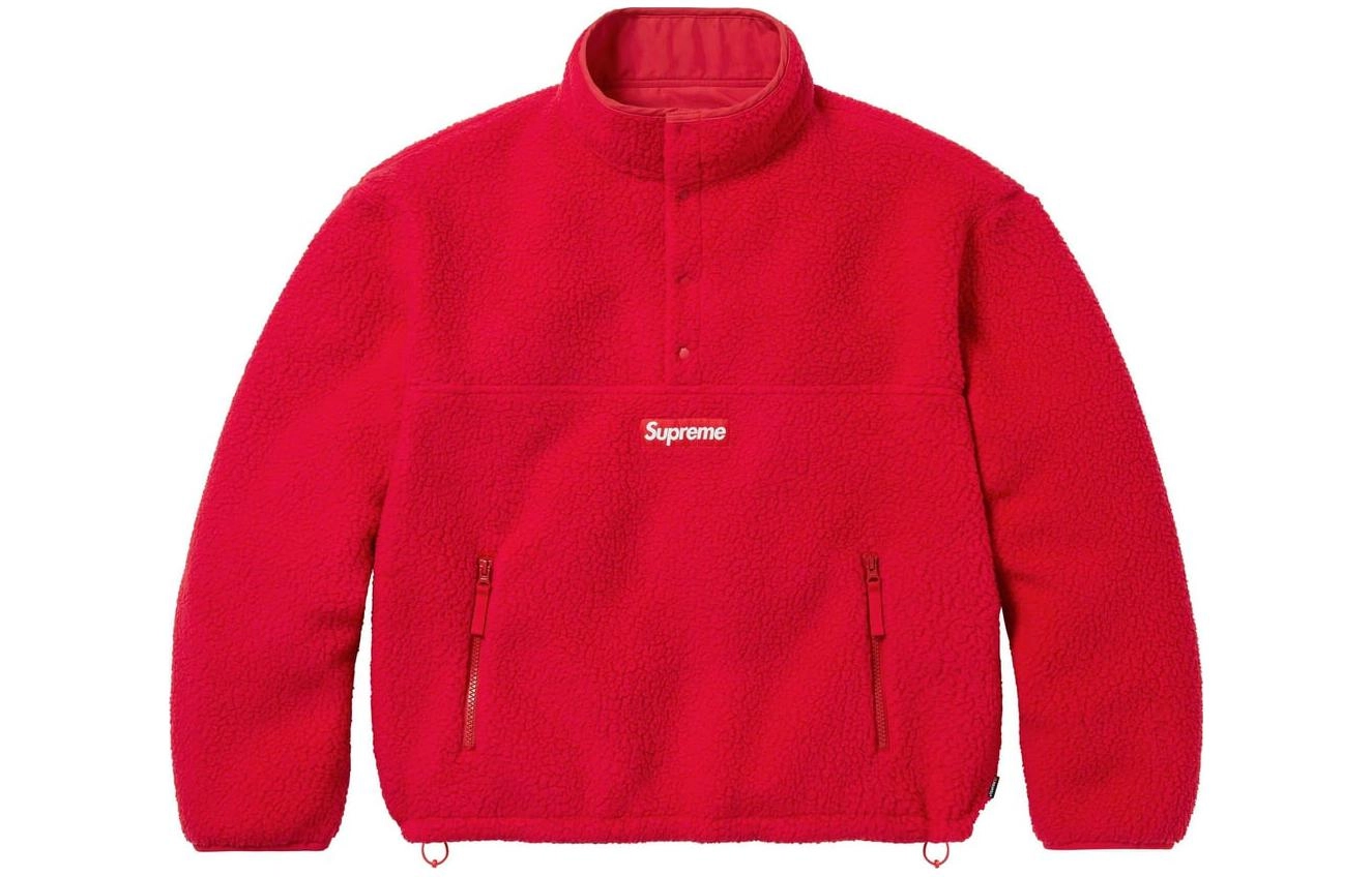 Supreme x Polartec FW23 WEEK15 SHEARLING REVERSIBLE PULLOVER