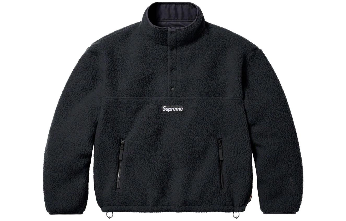 Supreme x Polartec FW23 WEEK15 SHEARLING REVERSIBLE PULLOVER