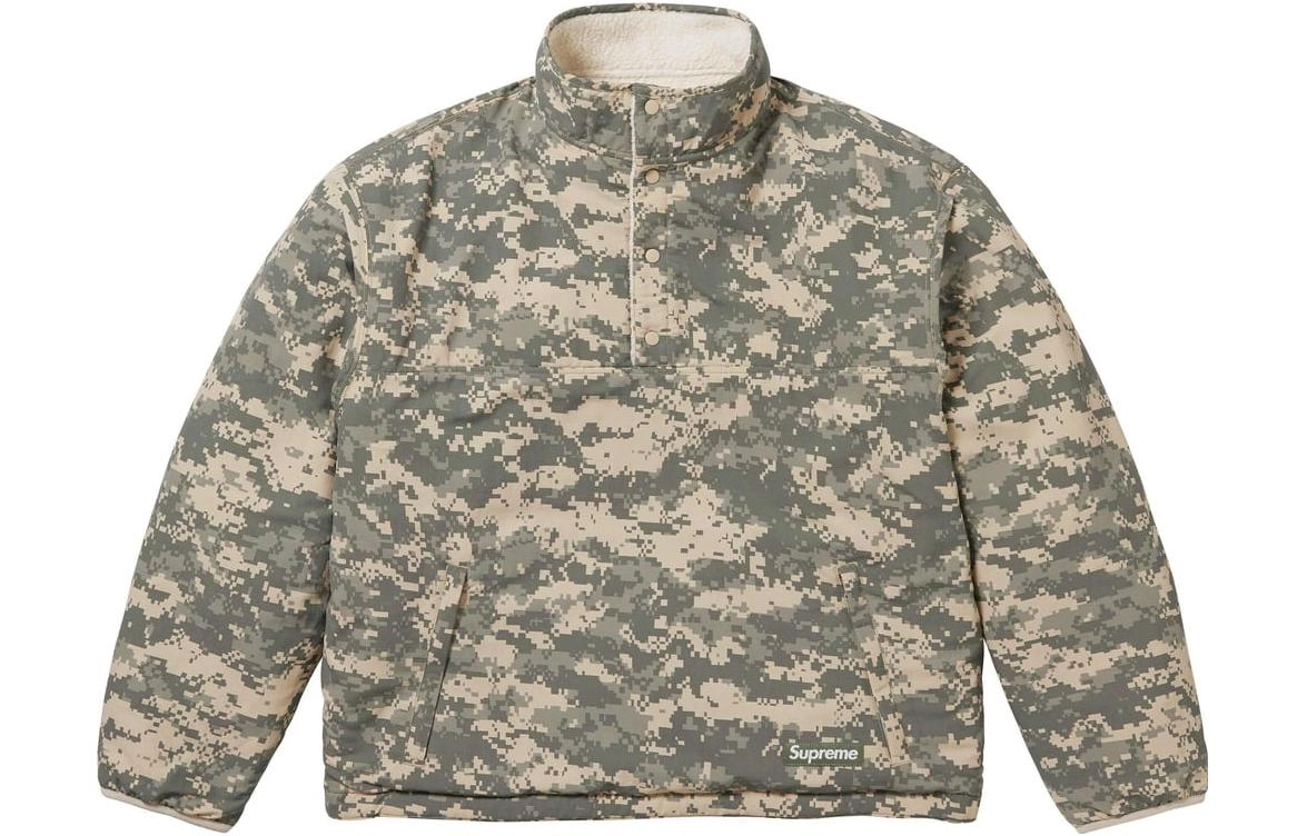 Supreme x Polartec FW23 WEEK15 SHEARLING REVERSIBLE PULLOVER
