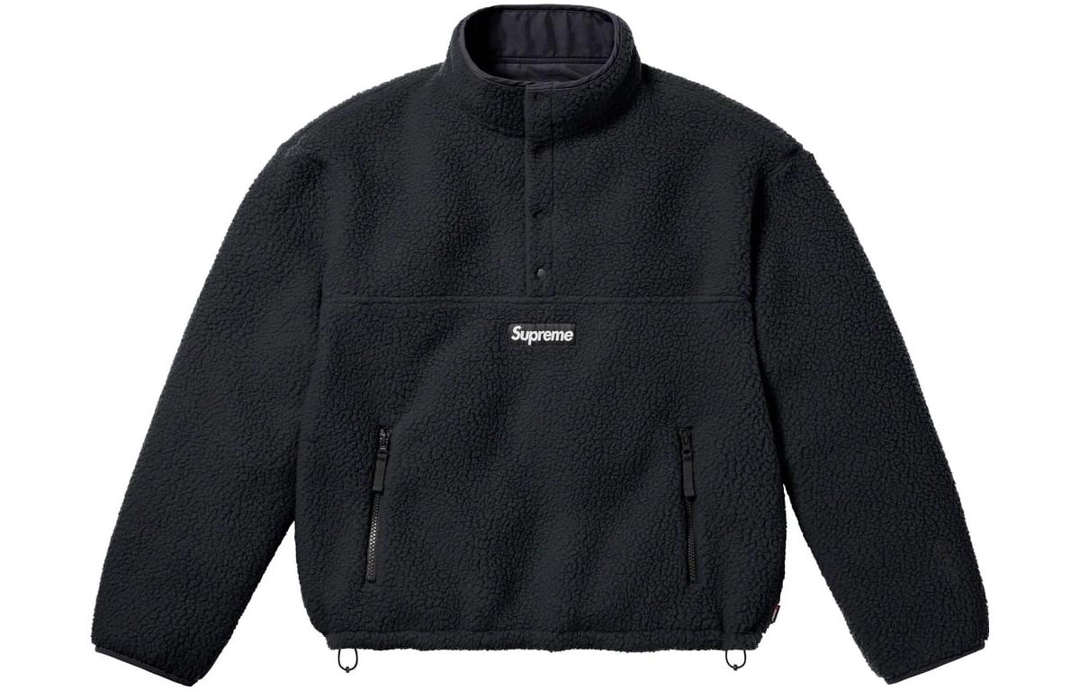 Supreme x Polartec FW23 WEEK15 SHEARLING REVERSIBLE PULLOVER