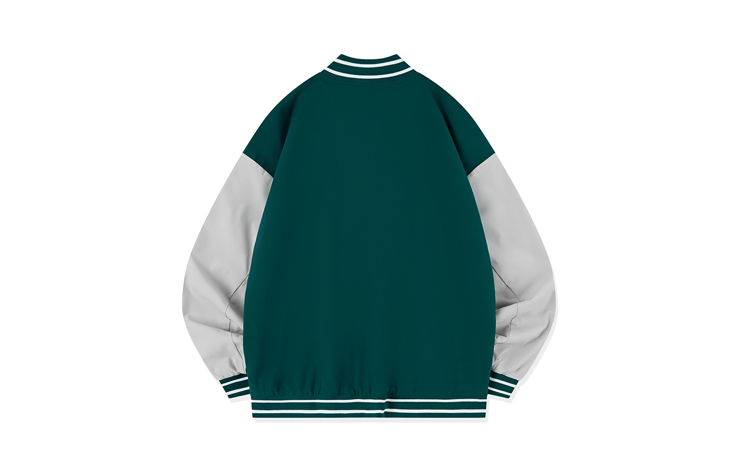 乔丹 拼色单排扣休闲运动长袖棒球服 男款 暮光绿/浅苔灰