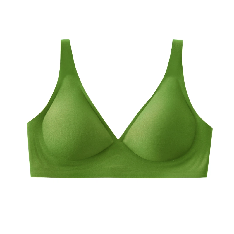 素肌良品 果冻条无痕无钢圈聚拢收副乳防下垂软支撑文胸 女款