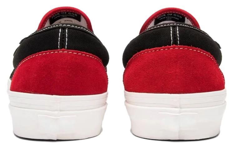 Fear of God x Vans slip-on 47 Dx "collection 2 Red Black"