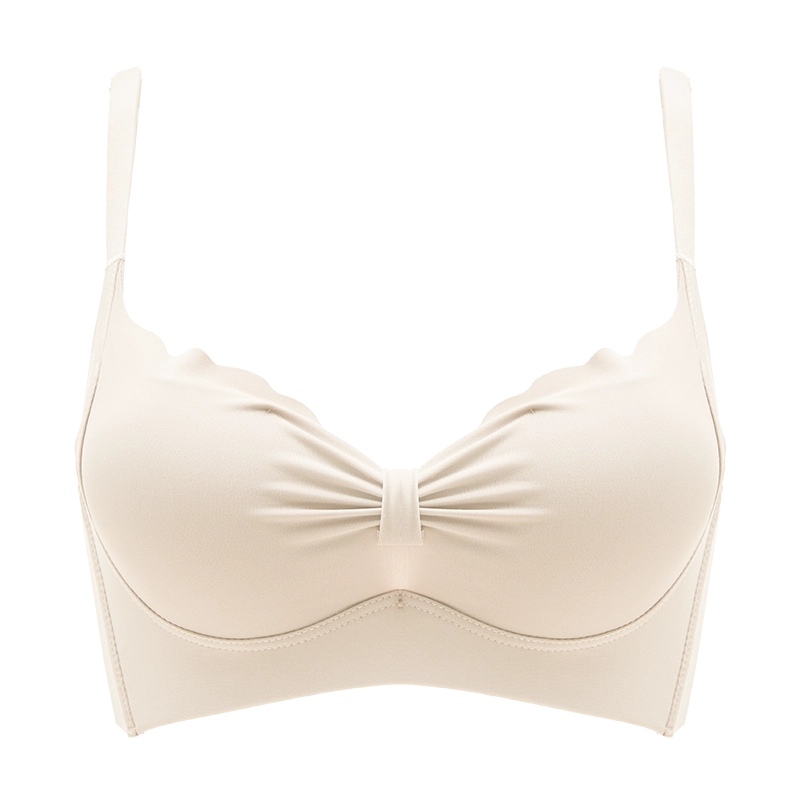 多情猫 纯色收副乳聚拢文胸 女款