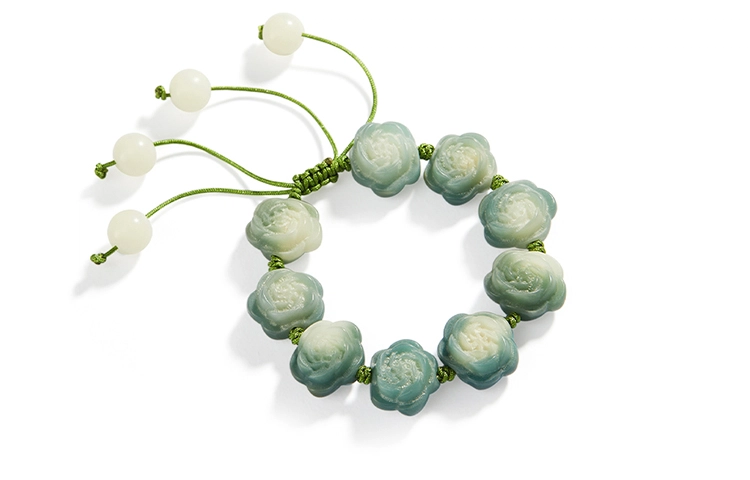 蒂尼诗 山茶花 优雅绕指柔文玩 菩提子/菩提籽 菩提类手串 女款