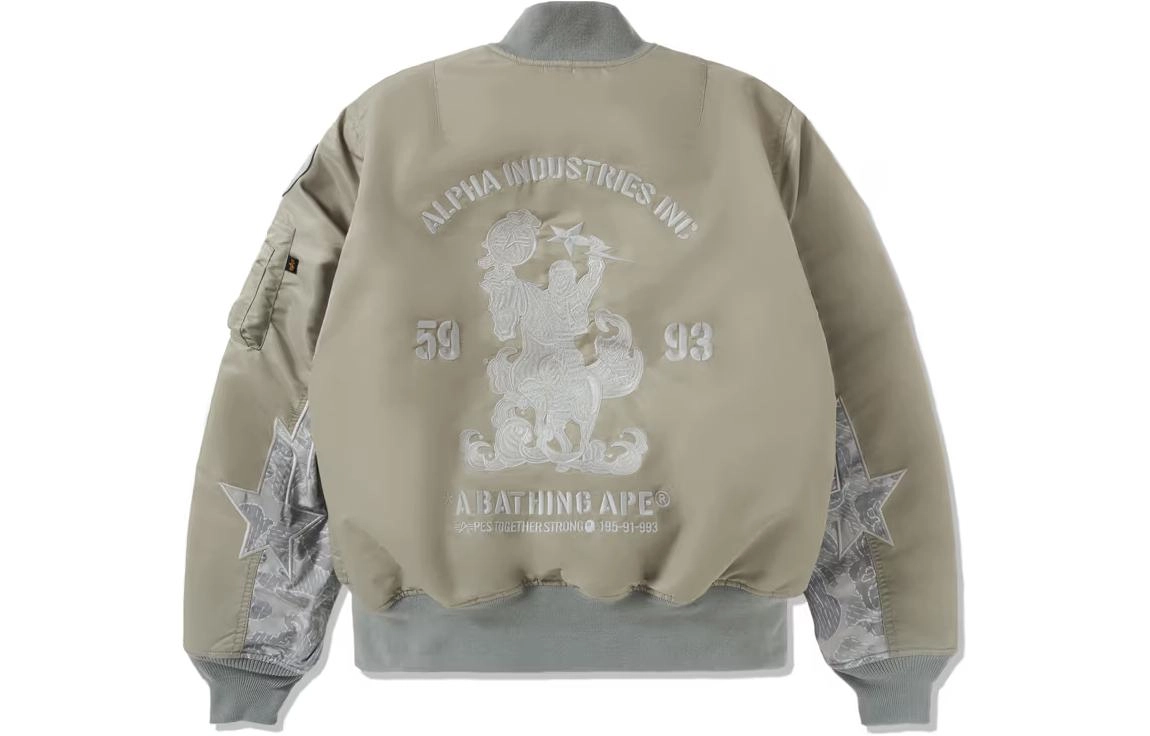 A BATHING APE x Alpha Industries FW23 logo