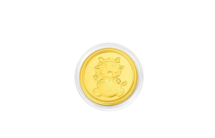 鸳鸯金楼 十二生肖 储蓄收藏 足金 一口价 金片 男女同款情侣款