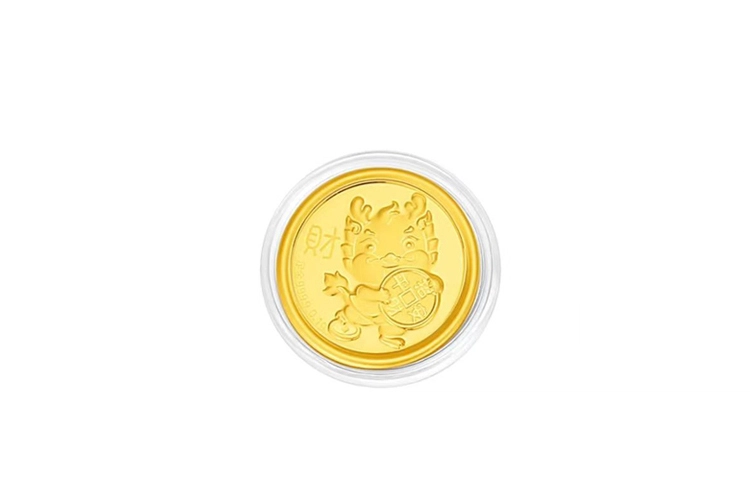 鸳鸯金楼 十二生肖 储蓄收藏 足金 一口价 金片 男女同款情侣款