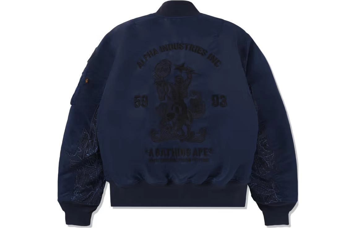 A BATHING APE x Alpha Industries FW23 logo