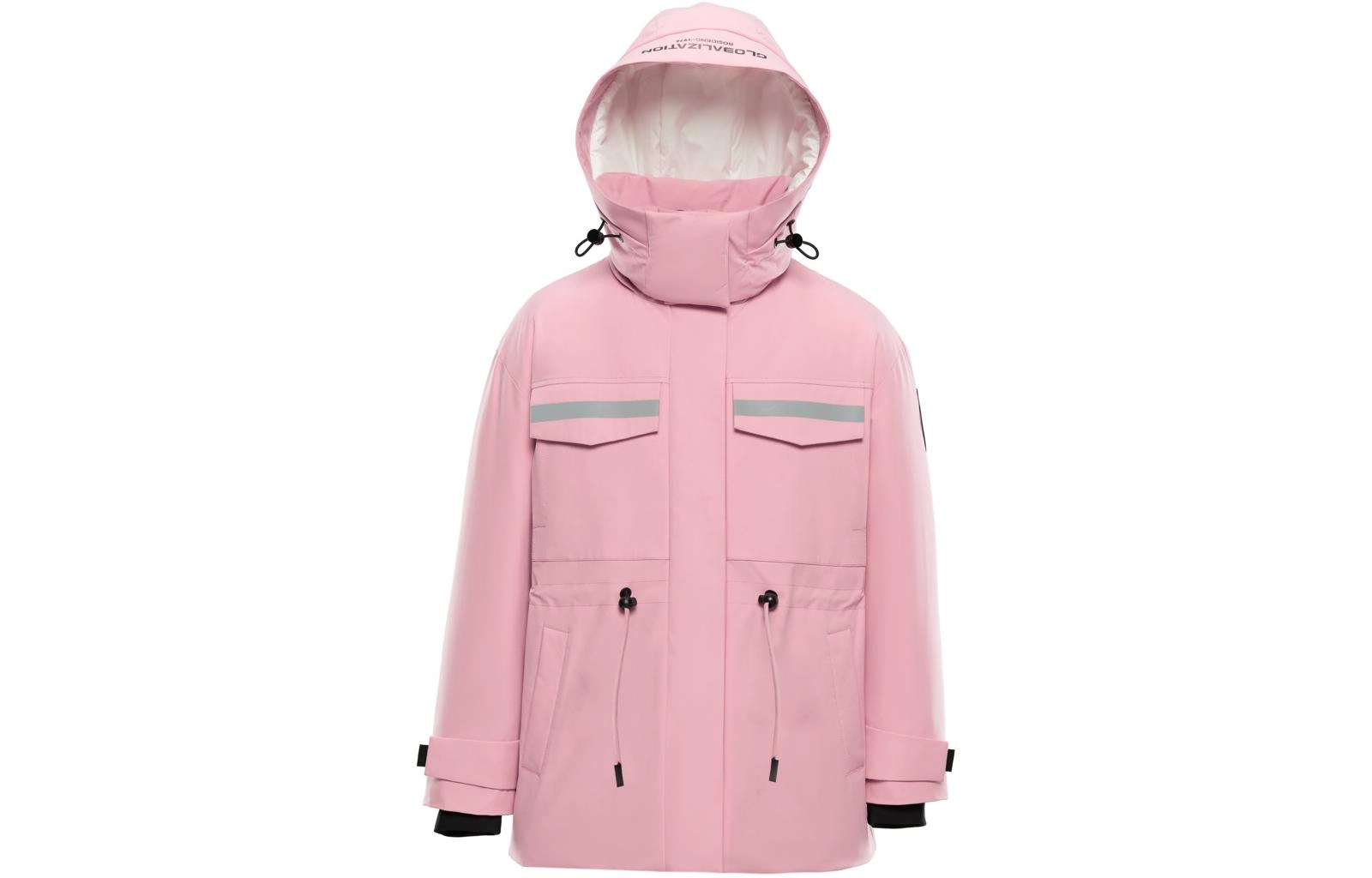 波司登 纯色工装连帽羽绒服 女款