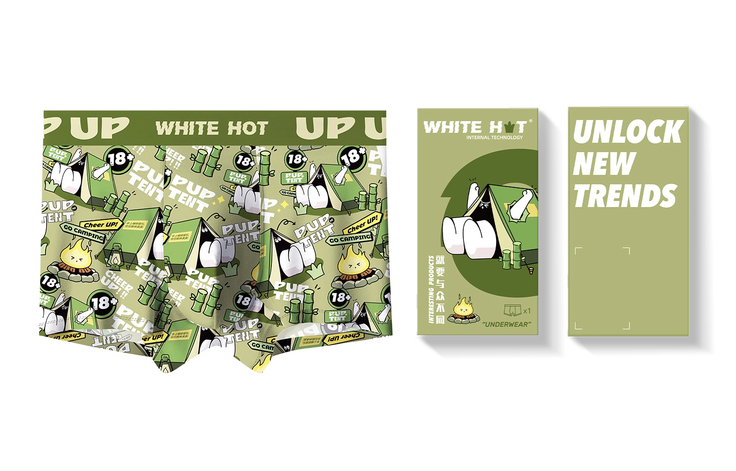 WHITE HOT PUP TENT