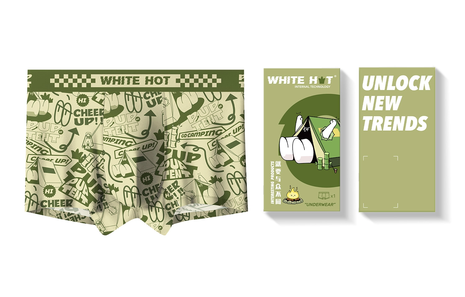 WHITE HOT PUP TENT