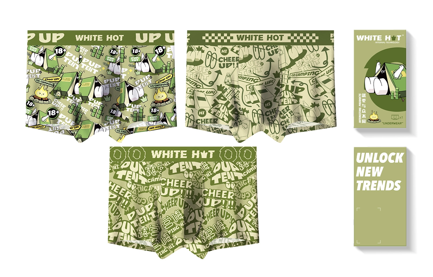 WHITE HOT PUP TENT