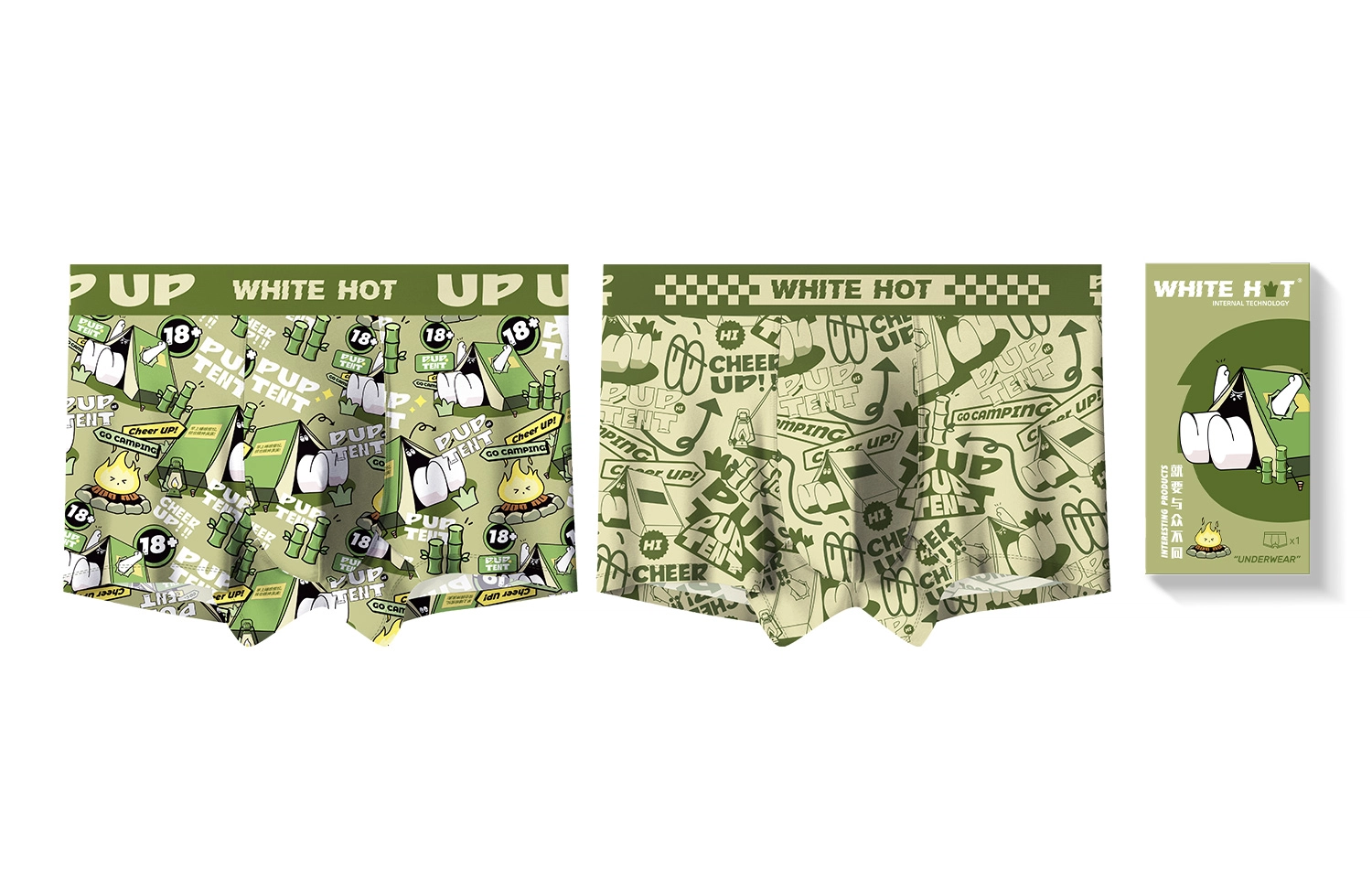 WHITE HOT PUP TENT