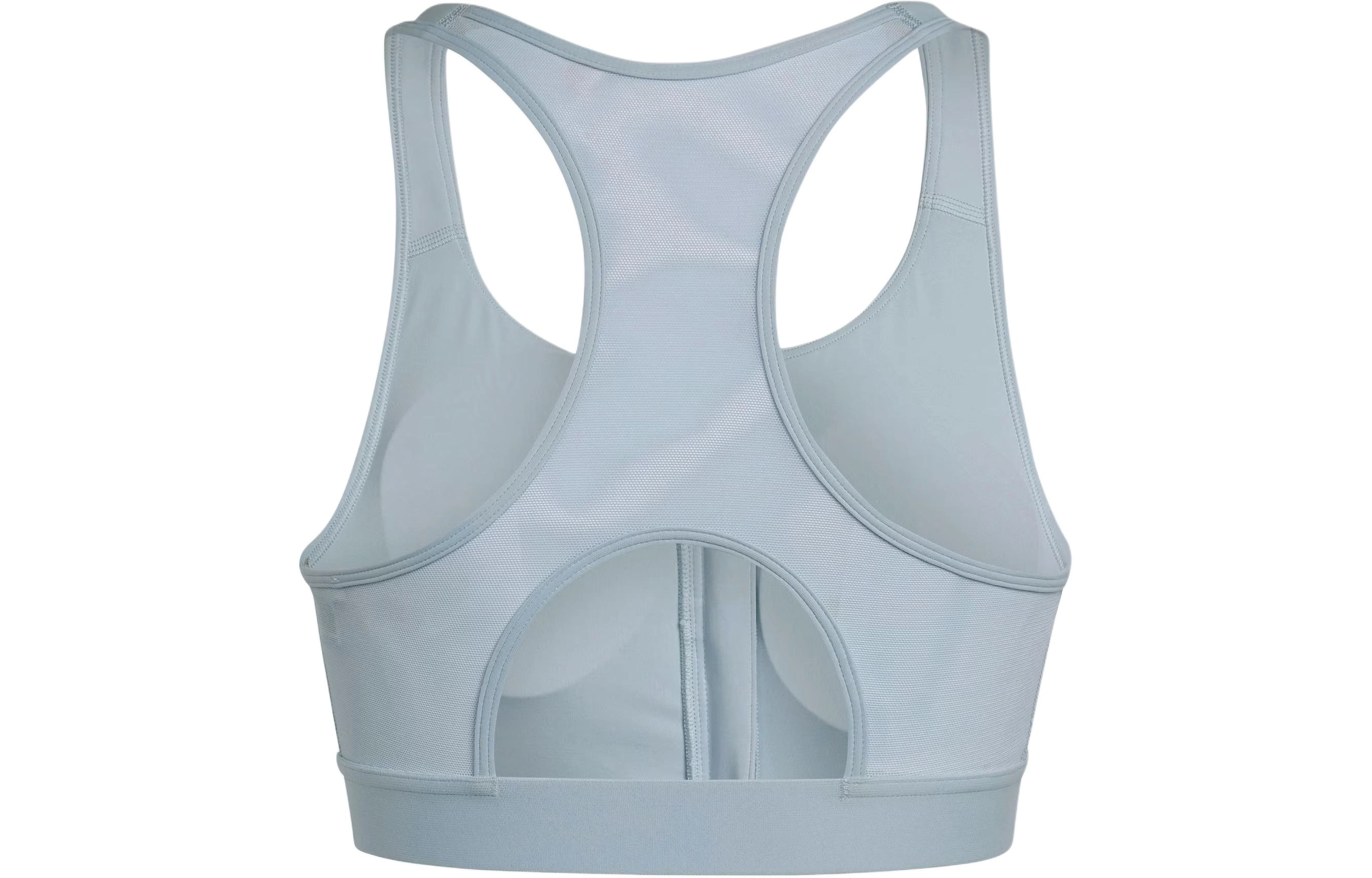 adidas Powerreact Medium-Support Zip Bra Logo