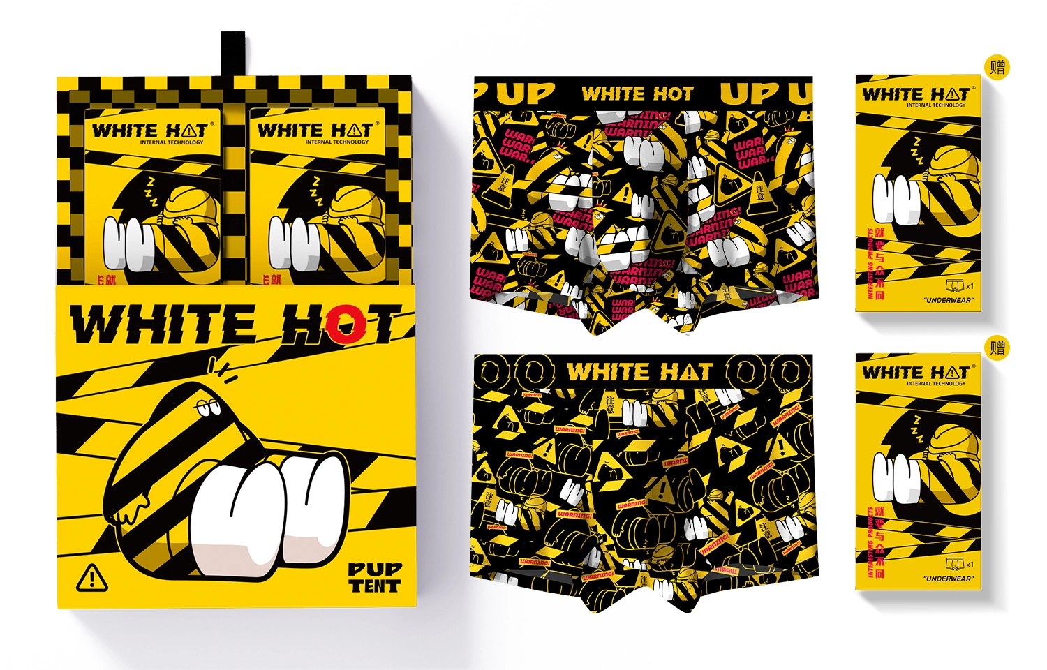 WHITE HOT PUP TENT