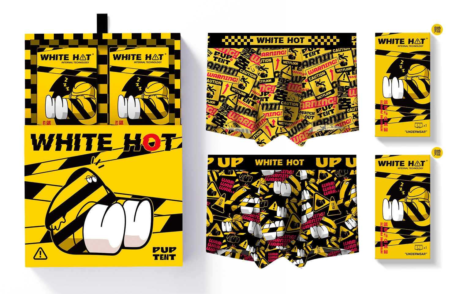 WHITE HOT PUP TENT