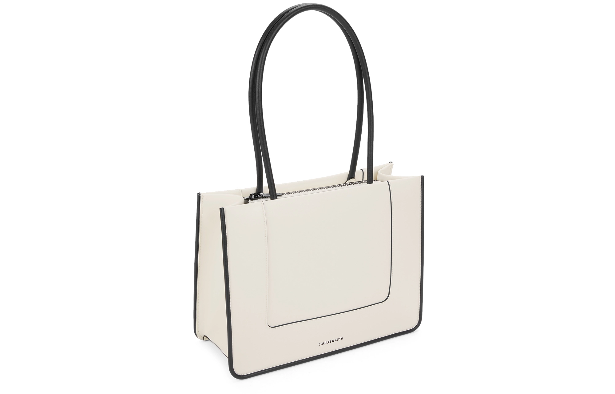CHARLESKEITH ck PU Tote CreamNoir