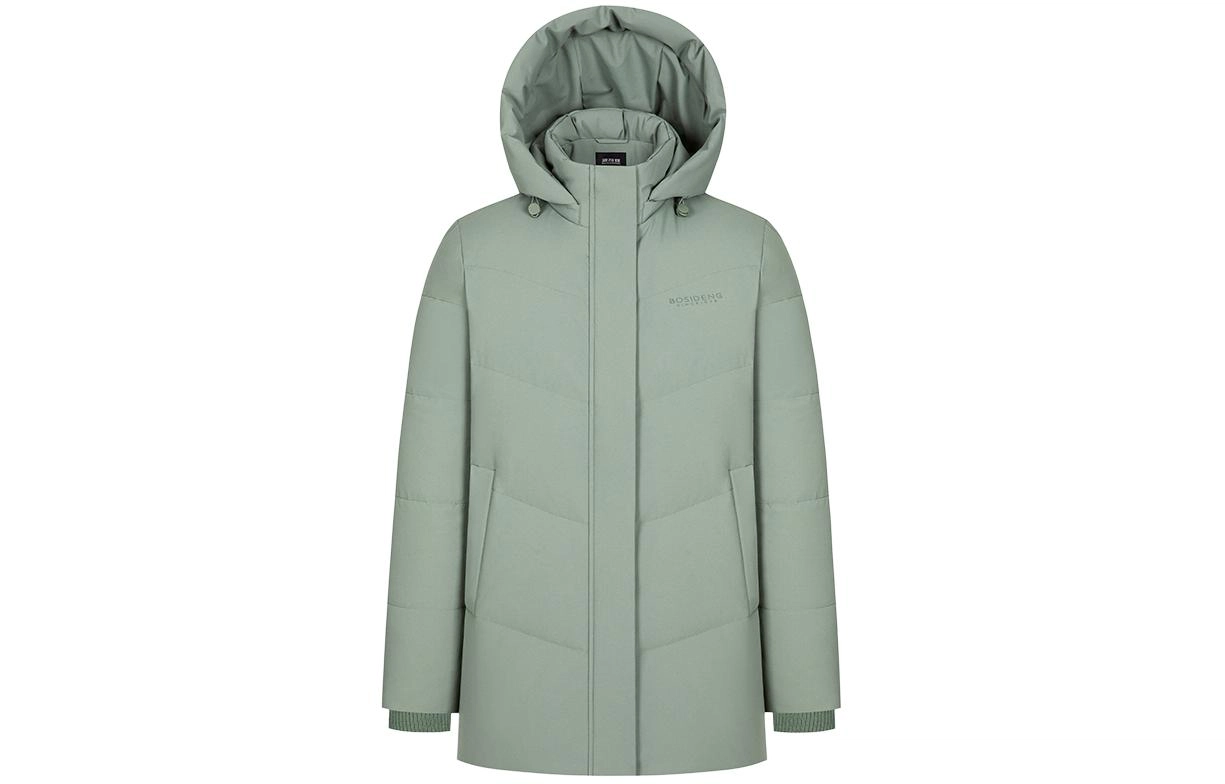 波司登 纯色简约可脱卸帽休闲羽绒服 女款