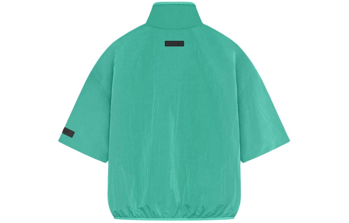 Fear of God Essentials SS24 drop2 Halfzip Mockneck Shirt Mint Leaf