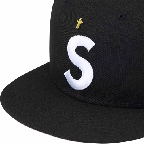 Supreme SS24 WEEK 1 GOLD CROSS S LOGO NEW ERA
