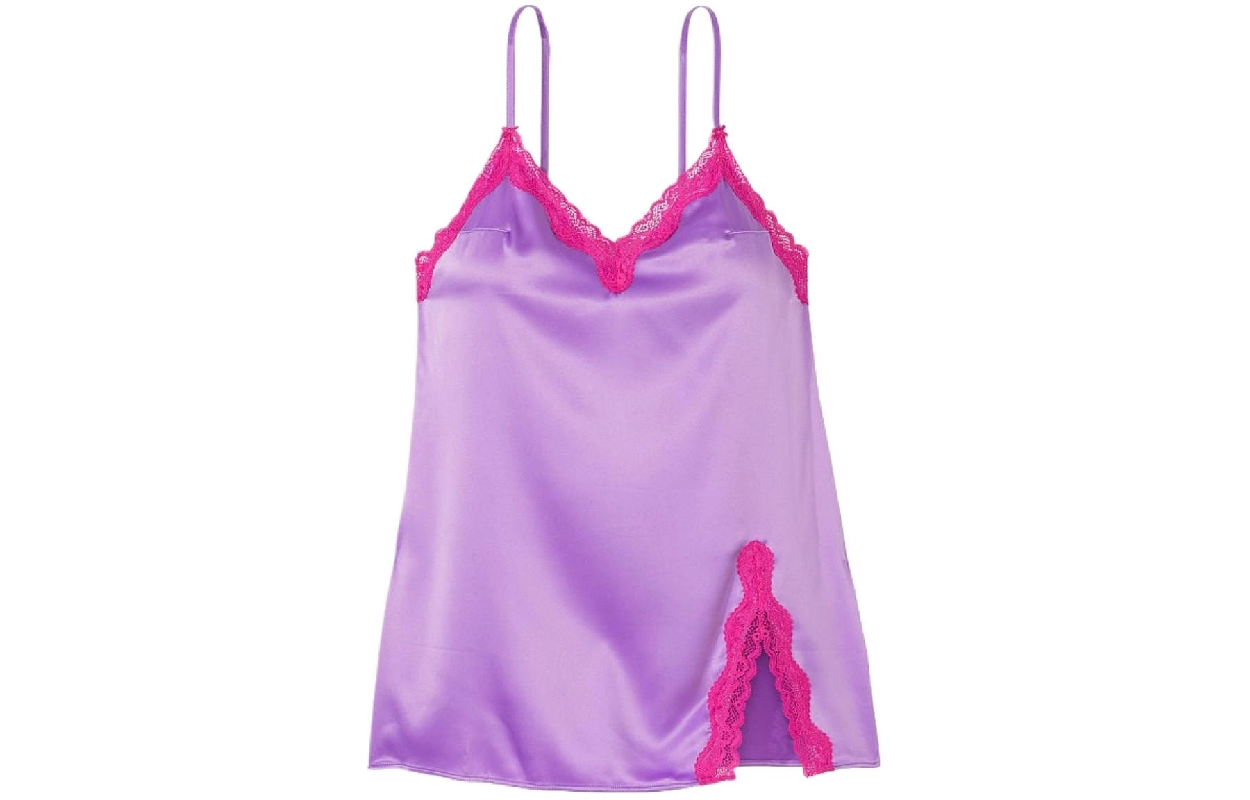 Victoria's Secret Tease Satin Lace-Trim Mini Slip V