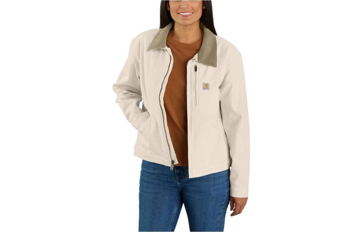 Carhartt 106208 WOMEN'S RUGGED FLEX CANVAS DETROIT JACKET LOOSE FIT