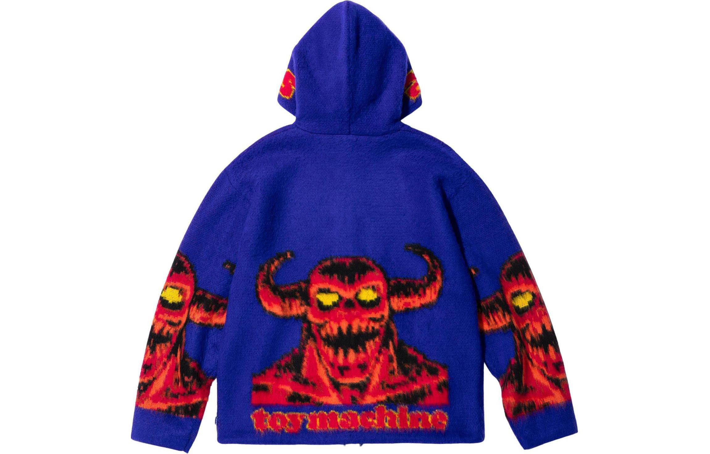 Supreme x toy machine SS24 Week4 ZIP UP HOODED SWEATER