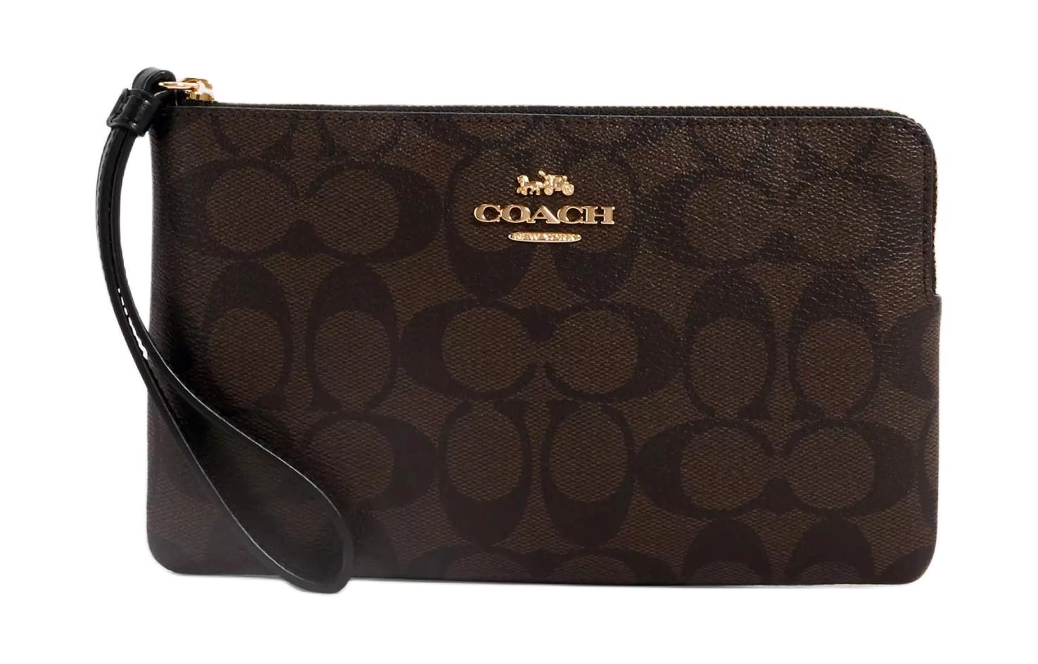 COACH Corner Zip Wristle 20 Logo