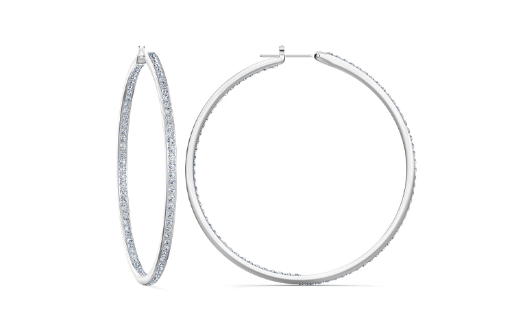 Swarovski Rare Hoop Pierced Earrings