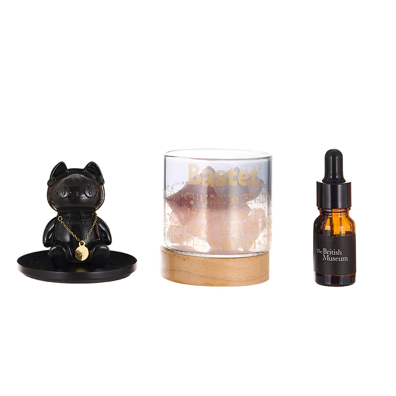 大英博物馆 盖亚·安德森猫和她的朋友们系列 晶石香薰灯 摆件 香氛礼盒