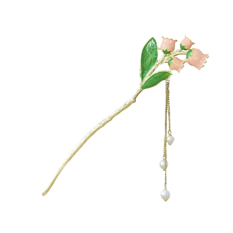 华髻 新中式芙蓉 高级感金属花朵流苏气质百搭 发簪 女款