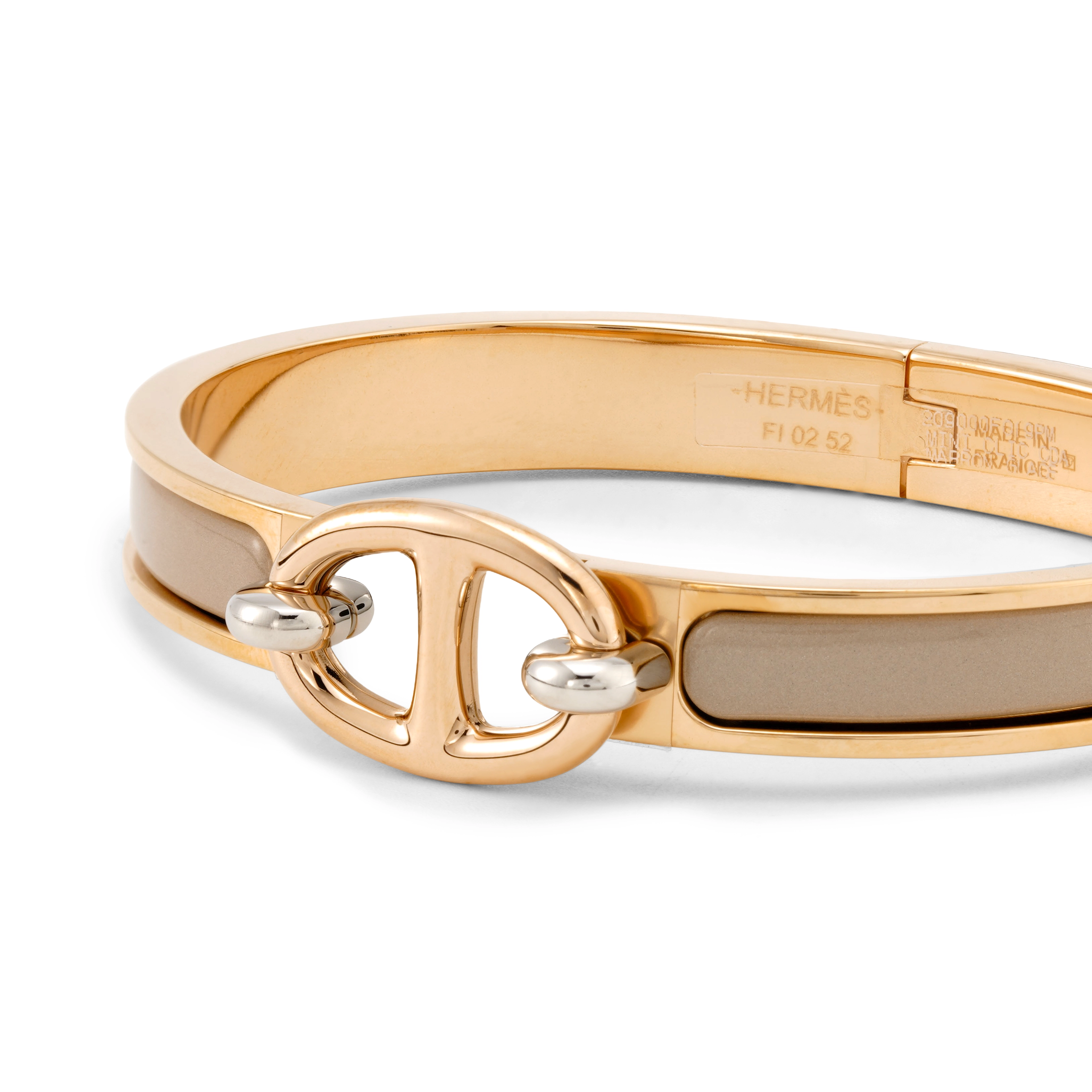 HERMES Mini Clic Chaine dAncre bracelet