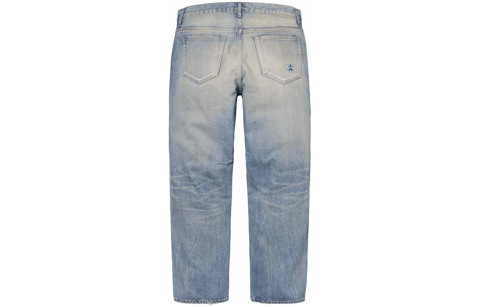 Supreme SS24 WEEK6 DISTRESSED LOOSE FIT SELVEDGE JEAN