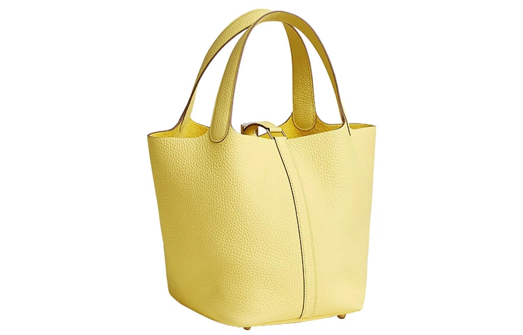 HERMES Picotin Lock 22 Clemence 0Y Limoncello