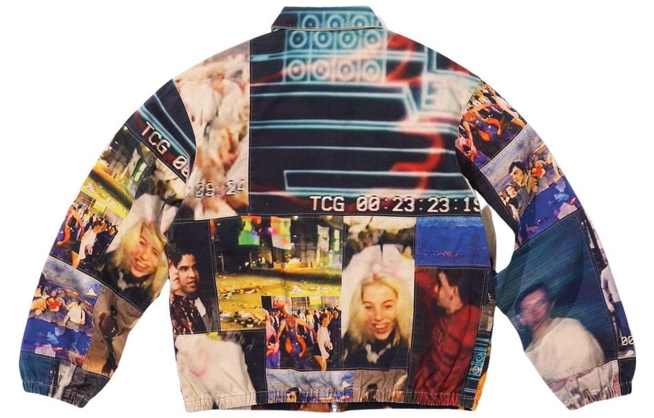 Supreme x Mark Leckey FW23 WEEK4 HARDCORE PATCHWORK HARRINGTON JACKET