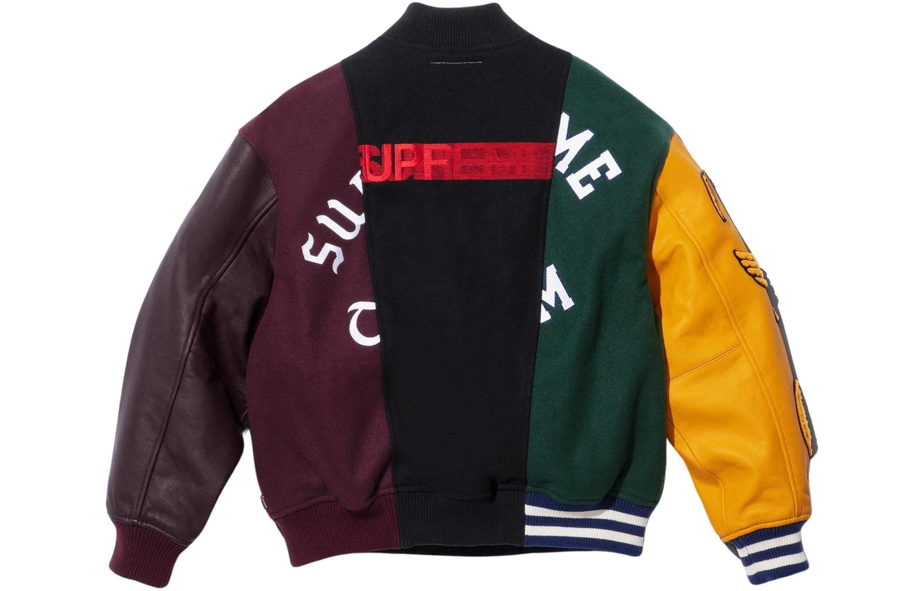 Supreme x MM6 Maison Margiela SS24 WEEK7 SPLIT VARSITY JACKET