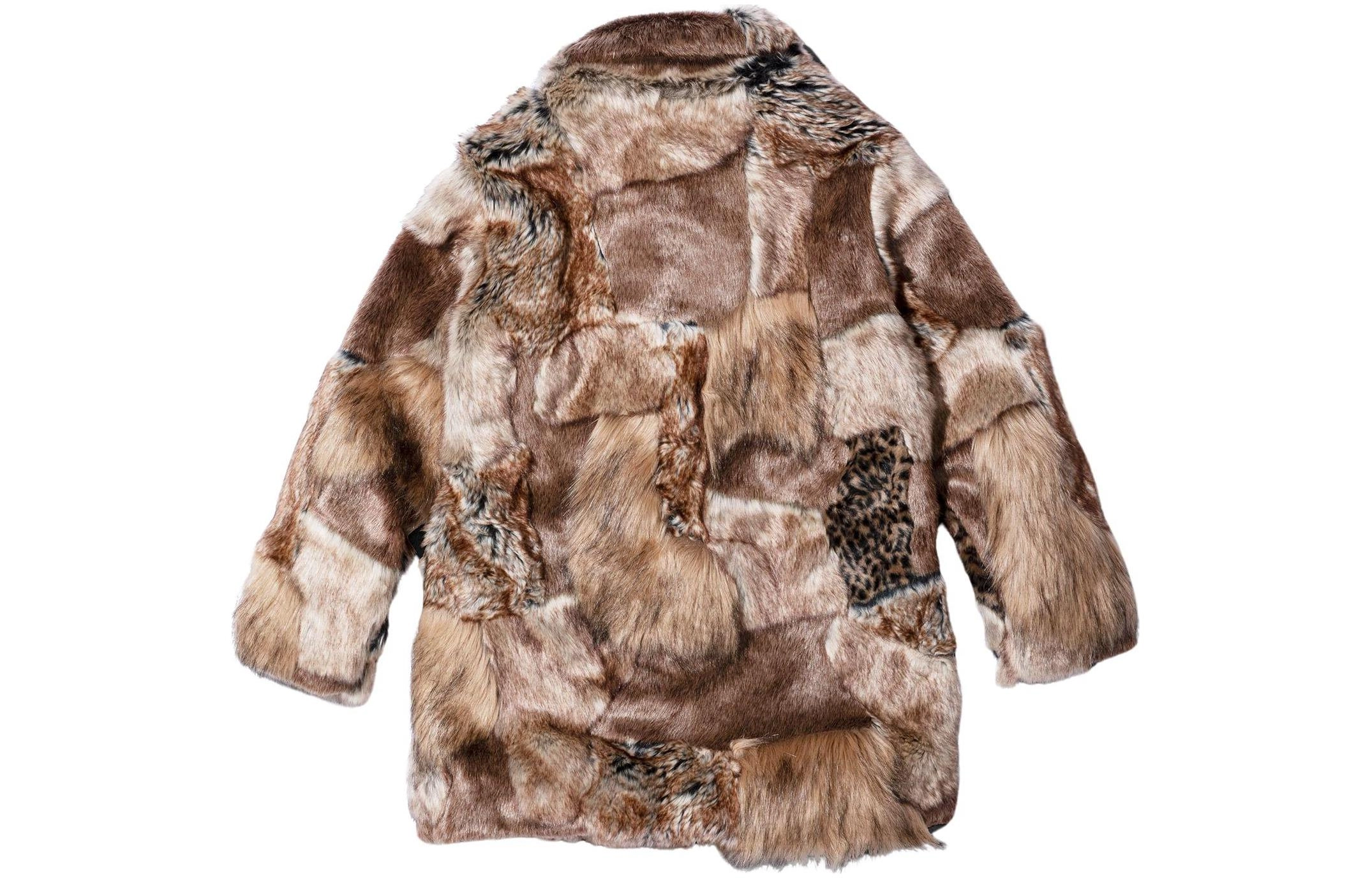Supreme x MM6 Maison Margiela SS24 WEEK7 PATCHWORK FAUX FUR COAT