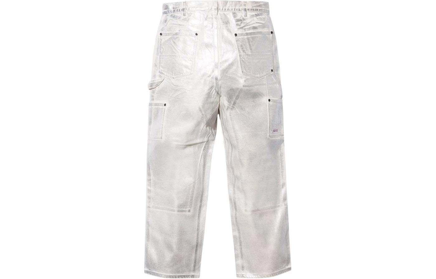 Supreme x MM6 Maison Margiela SS24 WEEK7 FOIL DOUBLE KNEE PAINTER PANT