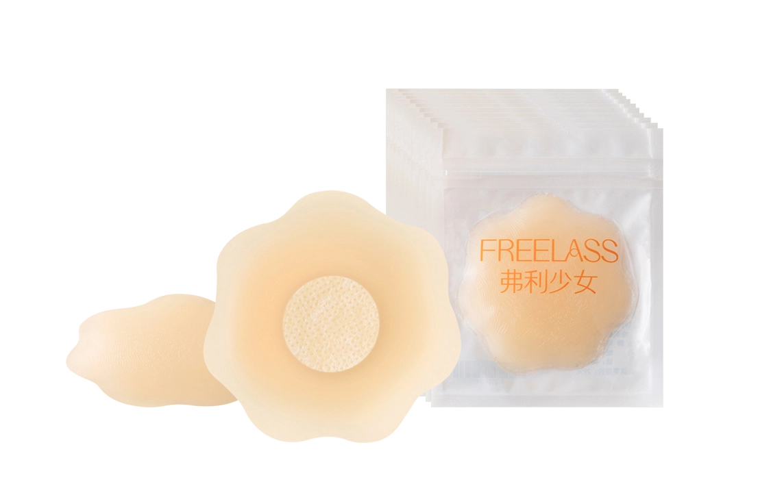 弗利少女 春夏防走光硅胶胸贴 婚纱吊带用肤色文胸贴 隐形无痕可重复使用乳贴 女款