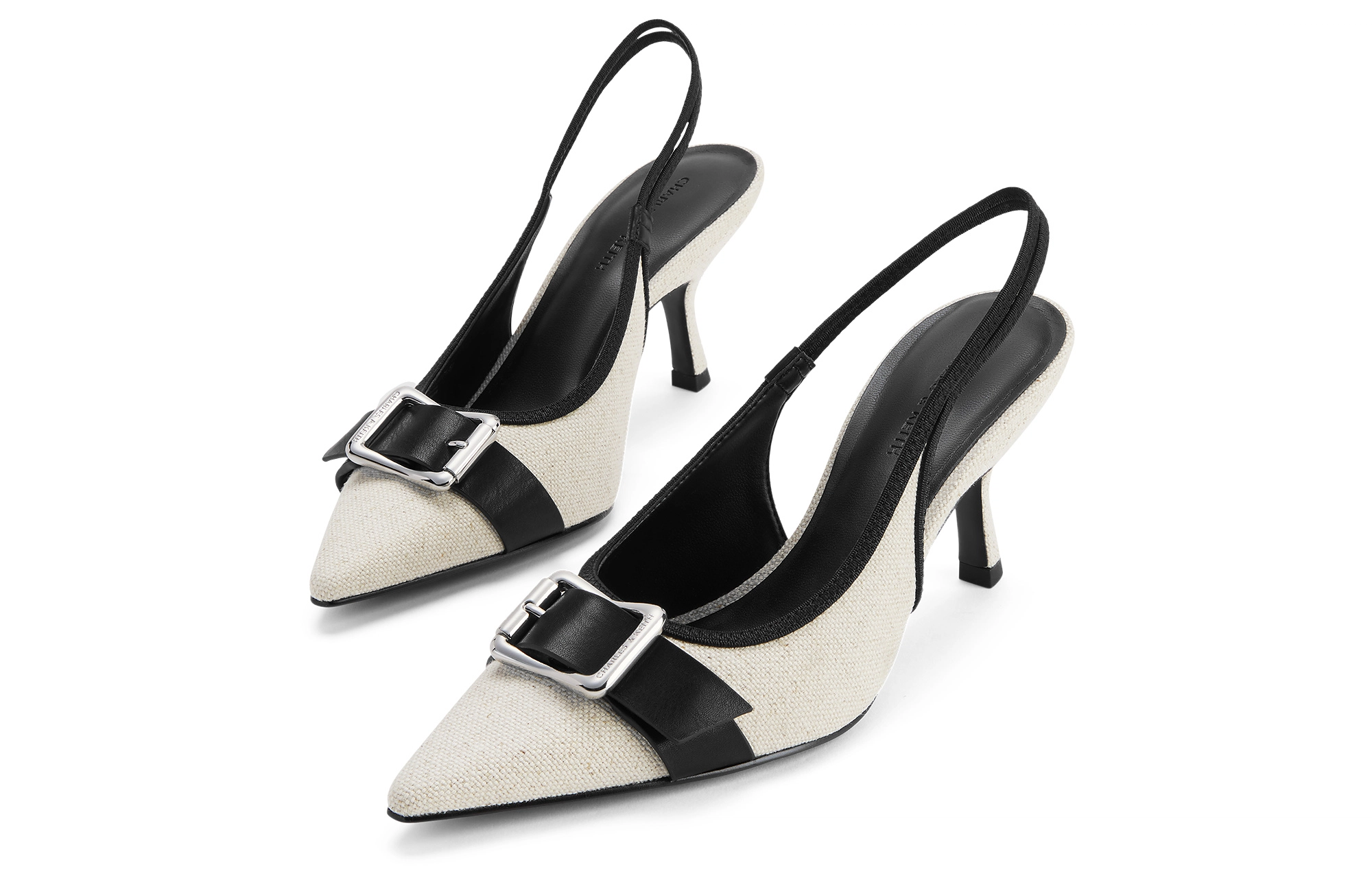 CHARLESKEITH ck PU 7.7cm BlackChalkSilver