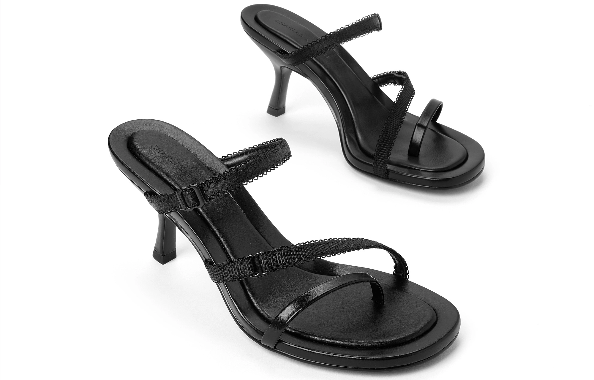 CHARLESKEITH ck 7.7cm SilverDenim BlueBLACK TEXTURED