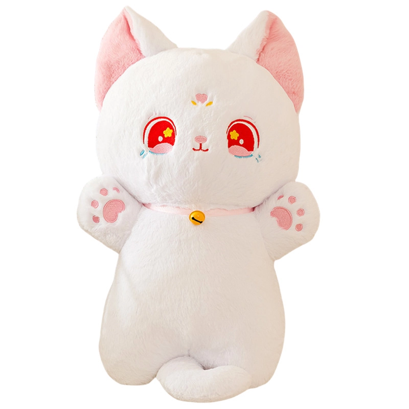 狐狸仙 可爱站姿小猫咪 奶呼呼小猫 布娃娃 玩偶 毛绒公仔