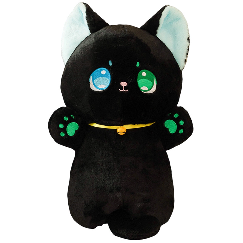 狐狸仙 可爱站姿小猫咪 奶呼呼小猫 布娃娃 玩偶 毛绒公仔