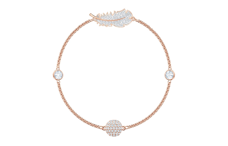 Swarovski Remix Collection Feather Strand 18K